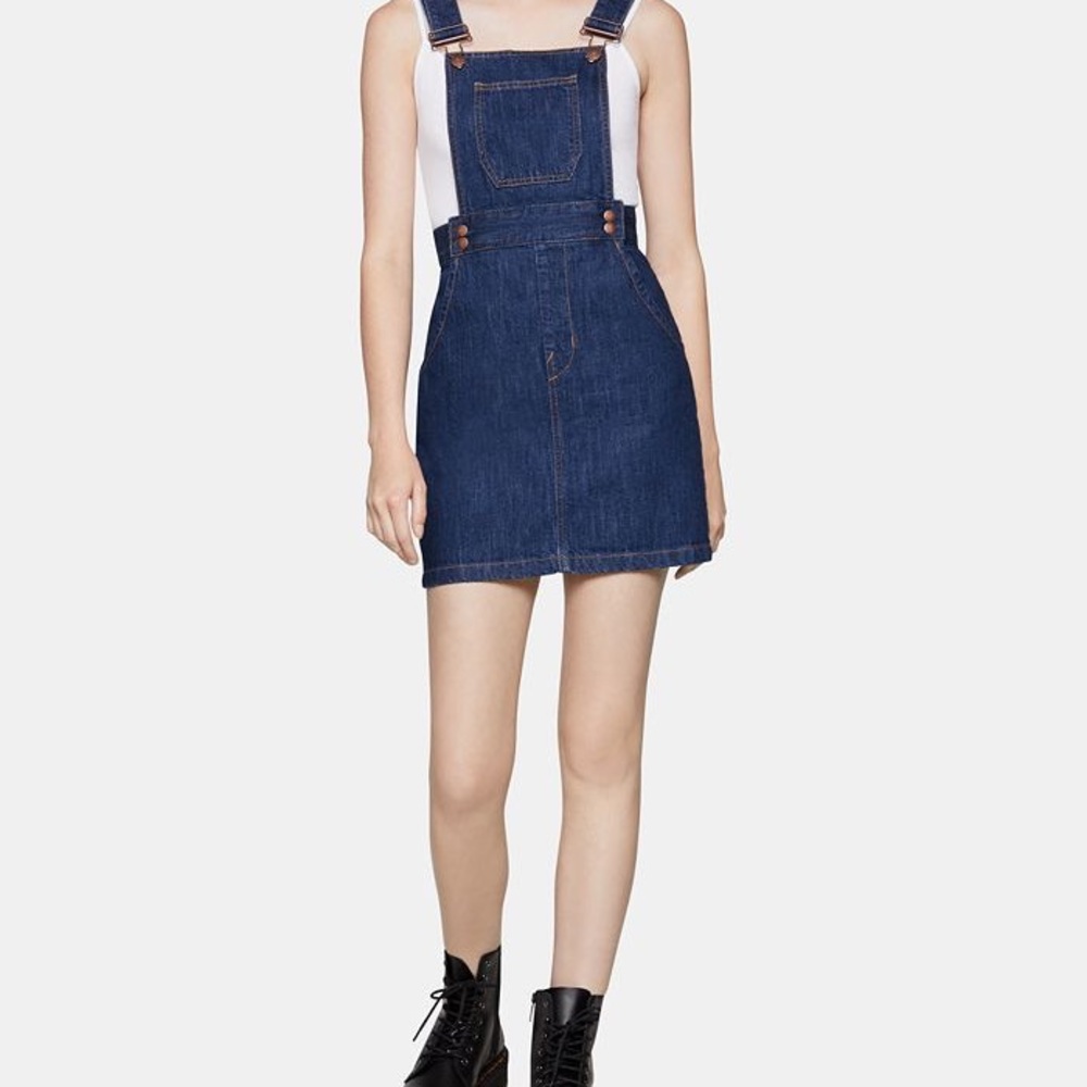 BCBGeneration Cotton Denim Overall Dress Small (Used)